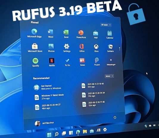 Наличии учётной записи Microsoft при установке Windows 11 Rufus даст возможность обойти наличии учётной записи Microsoft при установке Windows 11